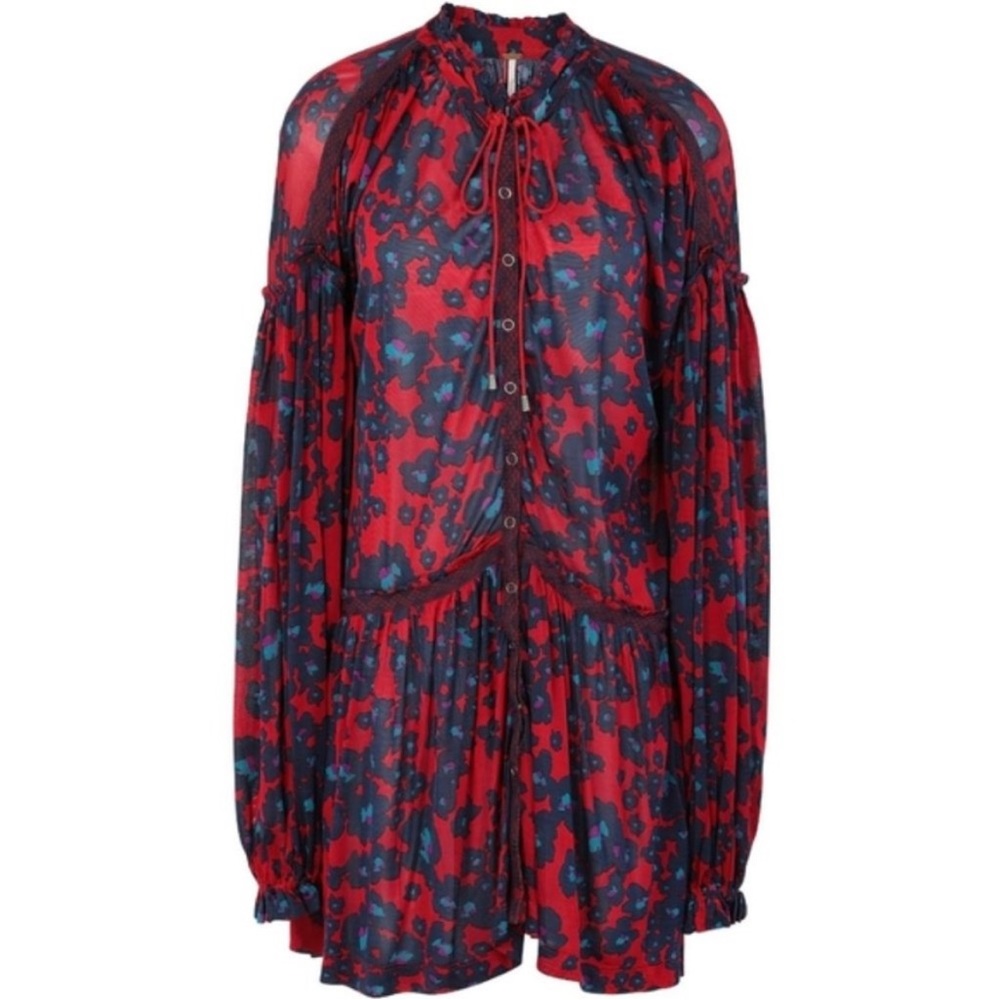 Free People Floral Tunic  NWOT